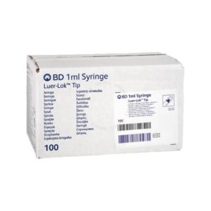 BD LUER-LOK TIP SYRINGES 1ML PLASTIPAK (309628) (1 X 100)