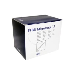 BD MICROLANCE HYPODERMIC NEEDLE (22G, BLACK, 40MM) (1 X 100) - CLEARANCE