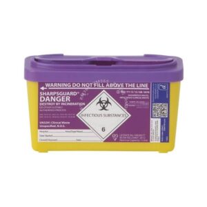 SHARPSGUARD CYTO SHARPS BIN - PURPLE LID (1 X 1L)